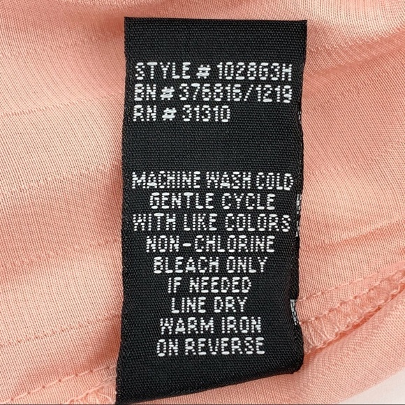 I.N. San Francisco Pink Split-Flutter Sleeve Peplum Blouse Top Size Small - Picture 8 of 8